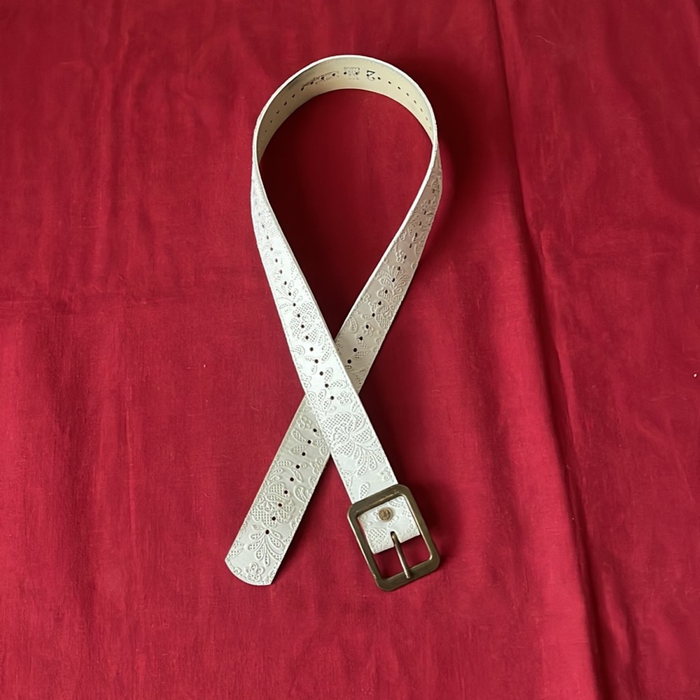 Cuero Vaca Sz XL White Industria Argentina Belt